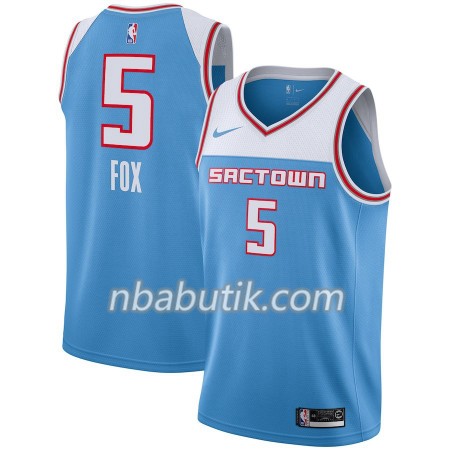 NBA Mænd Trøje Sacramento Kings De'Aaron Fox 5 2018-19 Nike City Edition Blå Swingman